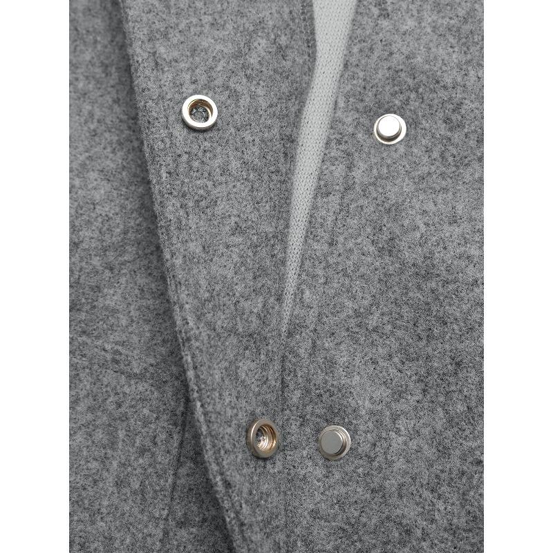 YYFS Dámská móda Ležérní Jednobarevný potisk Podzim Zima Dlouhý rukáv Bundy a kabáty s výstřihem do V