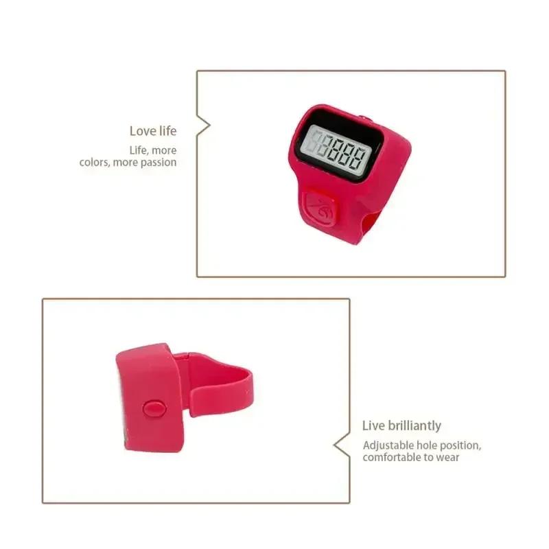 2025 Elektronický počítadlo Jedinečný design Mini prstencové počítadlo Elektronické počítadlo Pohodlný nástroj Počítadlo lidí Snadno použitelný počítadlo