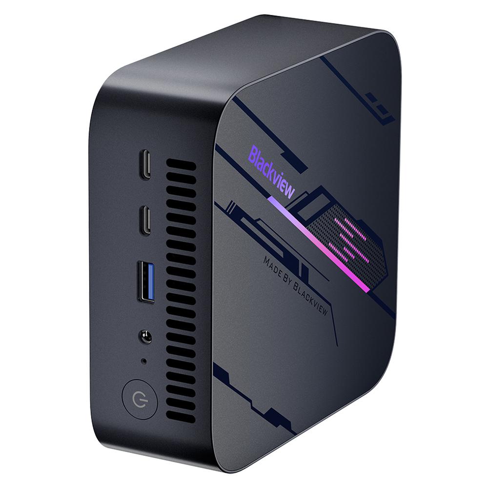 Blackview MP100 Mini-PC, AMD Ryzen 7 5700U 8 Kerne Max 4,3 GHz, 16 GB RAM 1 TB SSD, DP+HDMI+Type-C Triple 4K-Display