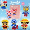 Children's Cartoon Micro Building Blocks - Educational Assemble & Collect Figures