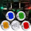 6 LED Rund Chrom Marine LED Heckmontage Heck Anker Navigationslicht Wasserdicht Boot Marine Lichter 6-2835-SMD 12V DC