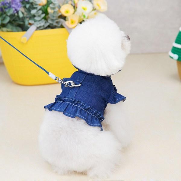 Ding Dong Domáce šteňa Mu Džínsové Crop Postroj, Jincheong