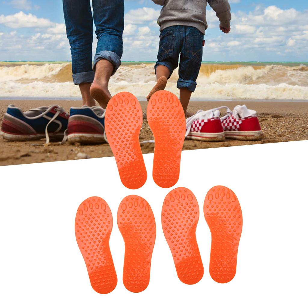 3 Pairs   Marker PVC Colorful Foot Shaped Training Pad Toy for Indoor Outdoor