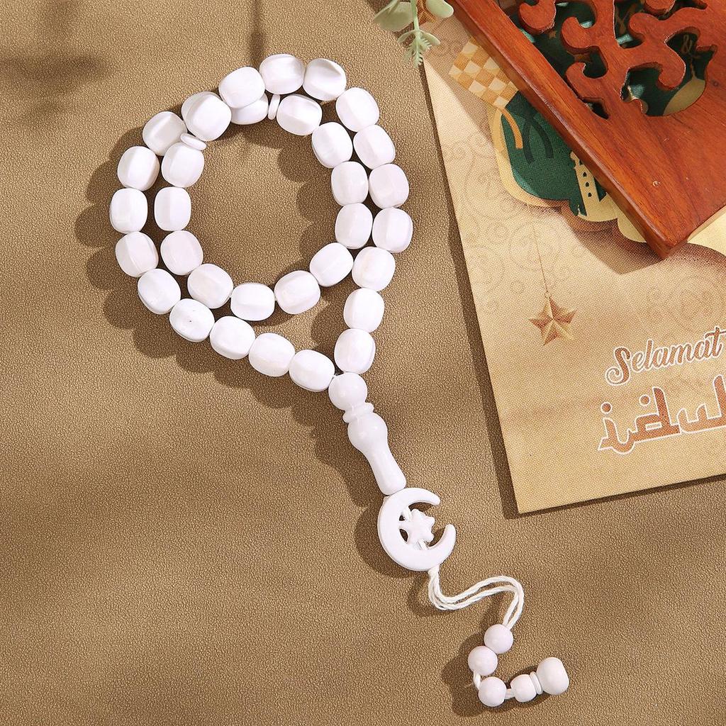 Bransoletka modlitewna Tasbih z 33 koralikami w stylu arabskim - Muzułmańskie koraliki różańca do chwały