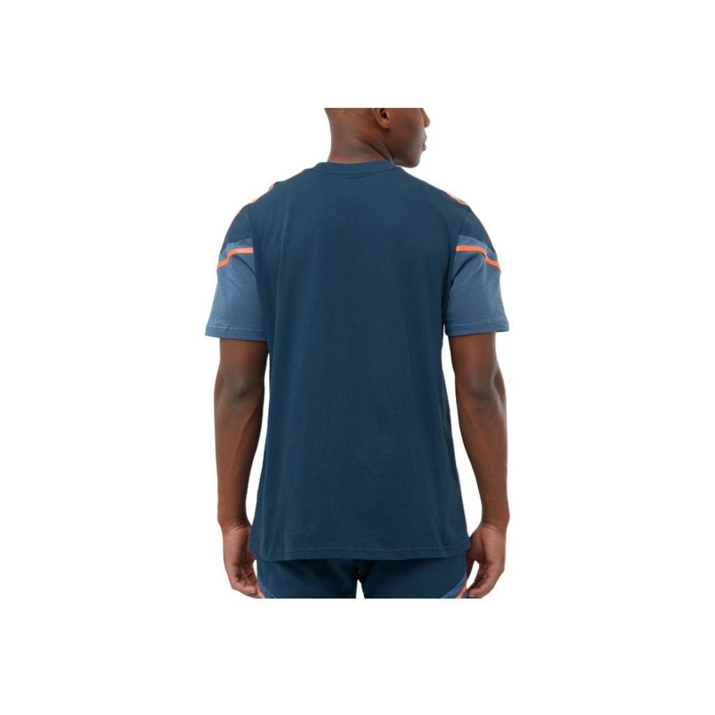 Adidas Manchester United 22/23 Striped Pullover Comfortable Short Sleeve Football Shirt Men Tops Navy-Blue HH9337