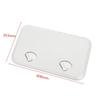 White Plastic Watertight Marine Boat Caravan Deck Compartment Access Hatch Plate White Inspection Yacht Cover RV Ship Part 23.86x13.90""