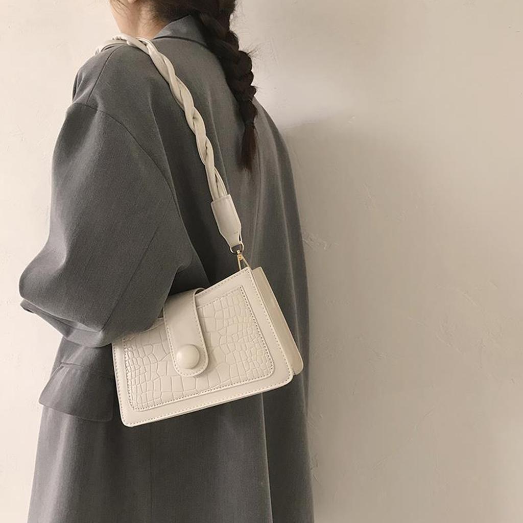 Shoulder Bags for Women PU Leather Underarm Bag Retro Embossed Purse Shopping Handbag Clutch Sling Phone Pouch