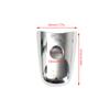Chrome Decorative Protective Cover for Infiniti QX Series & EX/FX Models Front Left Door Handle Lock Hole Cap Part #80646-1BA0A