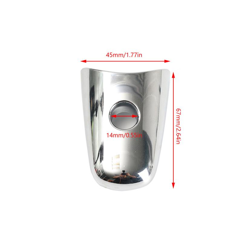 Chrome Decorative Protective Cover for Infiniti QX Series & EX/FX Models Front Left Door Handle Lock Hole Cap Part #80646-1BA0A