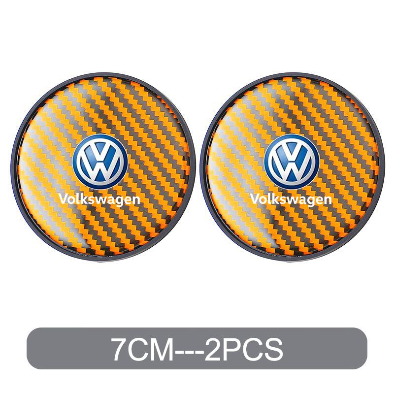 HAT1 2PCS PU Car Water Cup Pad Coaster Rubber Mat Bottle Holder for Volkswagen Golf 4 mk5 Passat b8 b5 VW Sharan Polo 6R Tiguan Rline