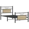 Bed Frame Without Mattress Sonoma Oak Finish 75 X 190 Cm Engineered Wood