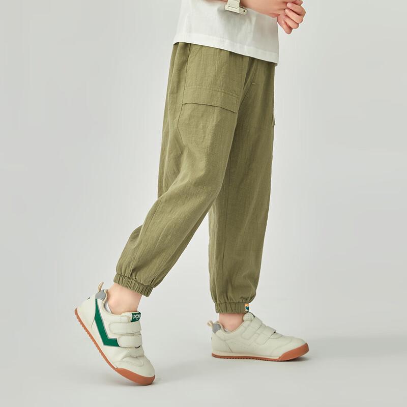 Boys  Mugwort Anti-Mosquito Cotton Jogger Pants 130