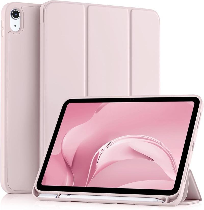 

Чехол для iPad 11 дюймов с плоской панелью Плоская панель Защитный чехол Защитная оболочка Слот для стилуса Защитный чехол для iPad Air Защитная оболочка для iPad Pro ipad mini6/7 8.3inch (2025) розовый