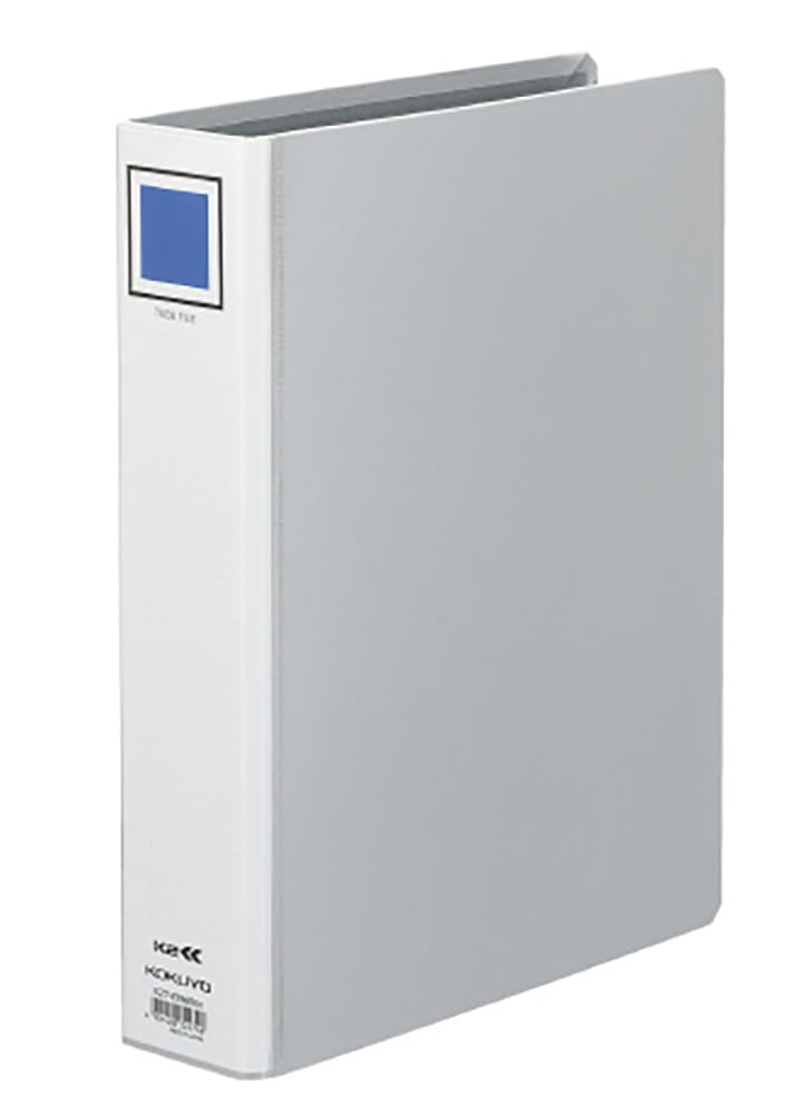 Kokuyo Aktenrohr Akten K2 Doppelte Öffnung A4 Vertikal 500 Blatt Kapazität 2 Löcher Silber 10er-Pack K2F-ETB650CX10