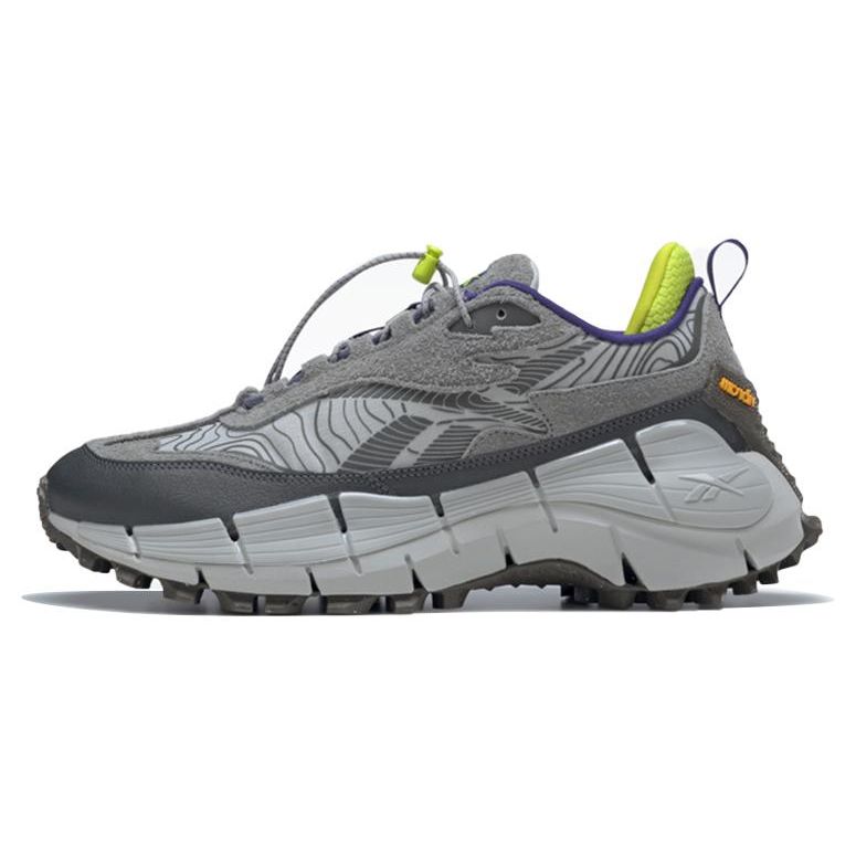 Reebok Zig Kinetica 2.5 Edge Comfort Kasdieniai audiniai Žemi laisvalaikio bėgimo bateliai, vyriški, tamsiai pilki GX6832