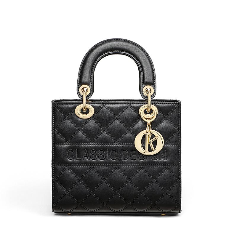 Nová podzimní a zimní crossbody kabelka, luxusní všestranná módní kožená kabelka