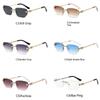 Fashion Men Women Sunglasses Rimless Metal Frame Vintage Beach Travel Outdoor Eyewear