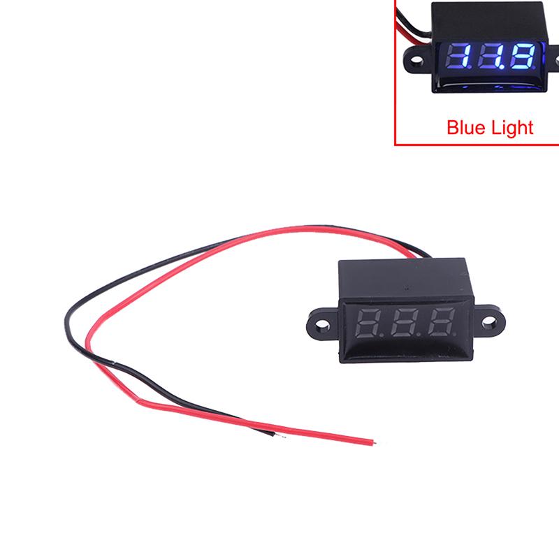 Dc 3.0V-30.0V Digital Car Voltmeter Automotive Voltage Meter Waterproof 12V Led Display Voltage Monitor Tester Motorcycle Car