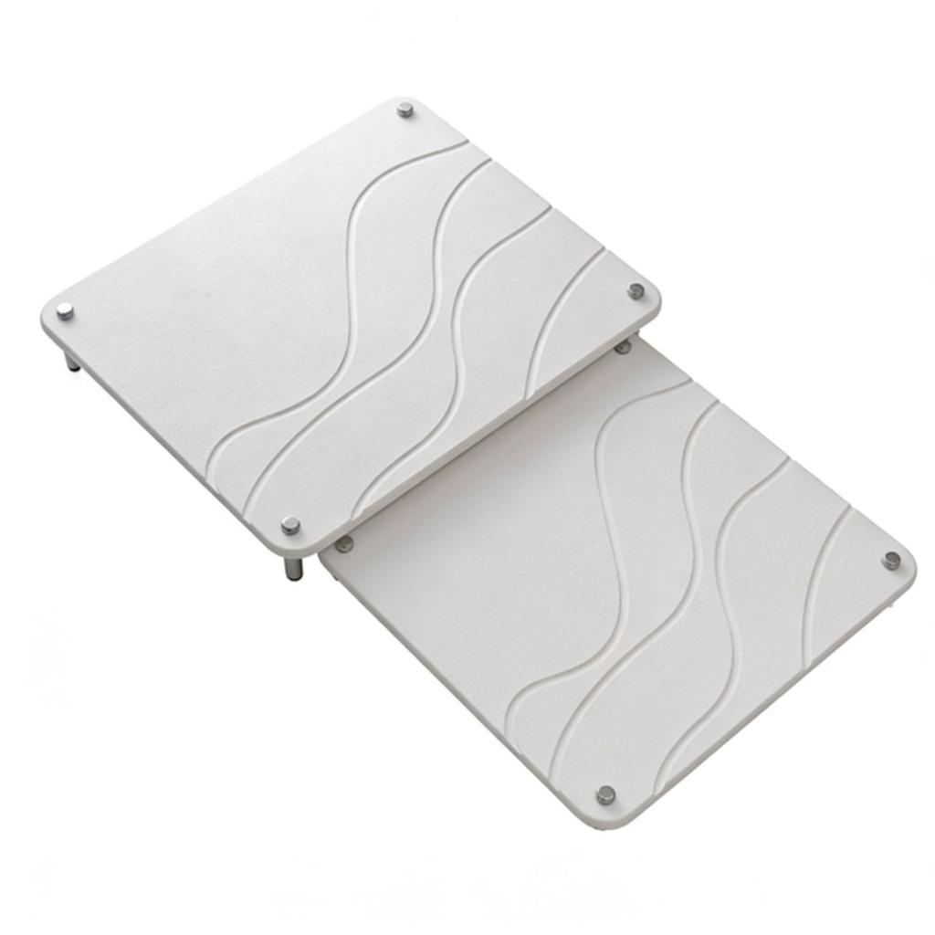 2 Pcs Stone Drying Mat   Absorbent Quick Drying Stone for Kitchen Counter with Non Slip Feet