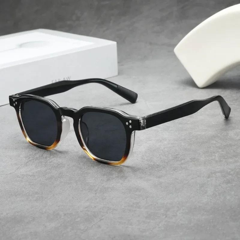 Fashion Vintage Rivet Oval Sunglasses Women Men Luxury Black Leopard Sun Glasses Anti Blue Light Eyeglasses Frame