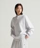 Small Logo Loose Fit Hoodie Light Grey