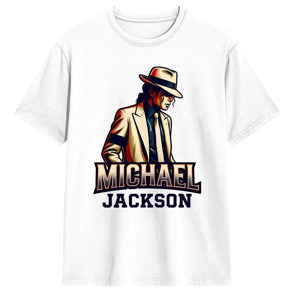 Couple T Shirt MMichael JJackson Poster TShirts Hippie Summer Tees Streetwear Cotton Tops Plus Size