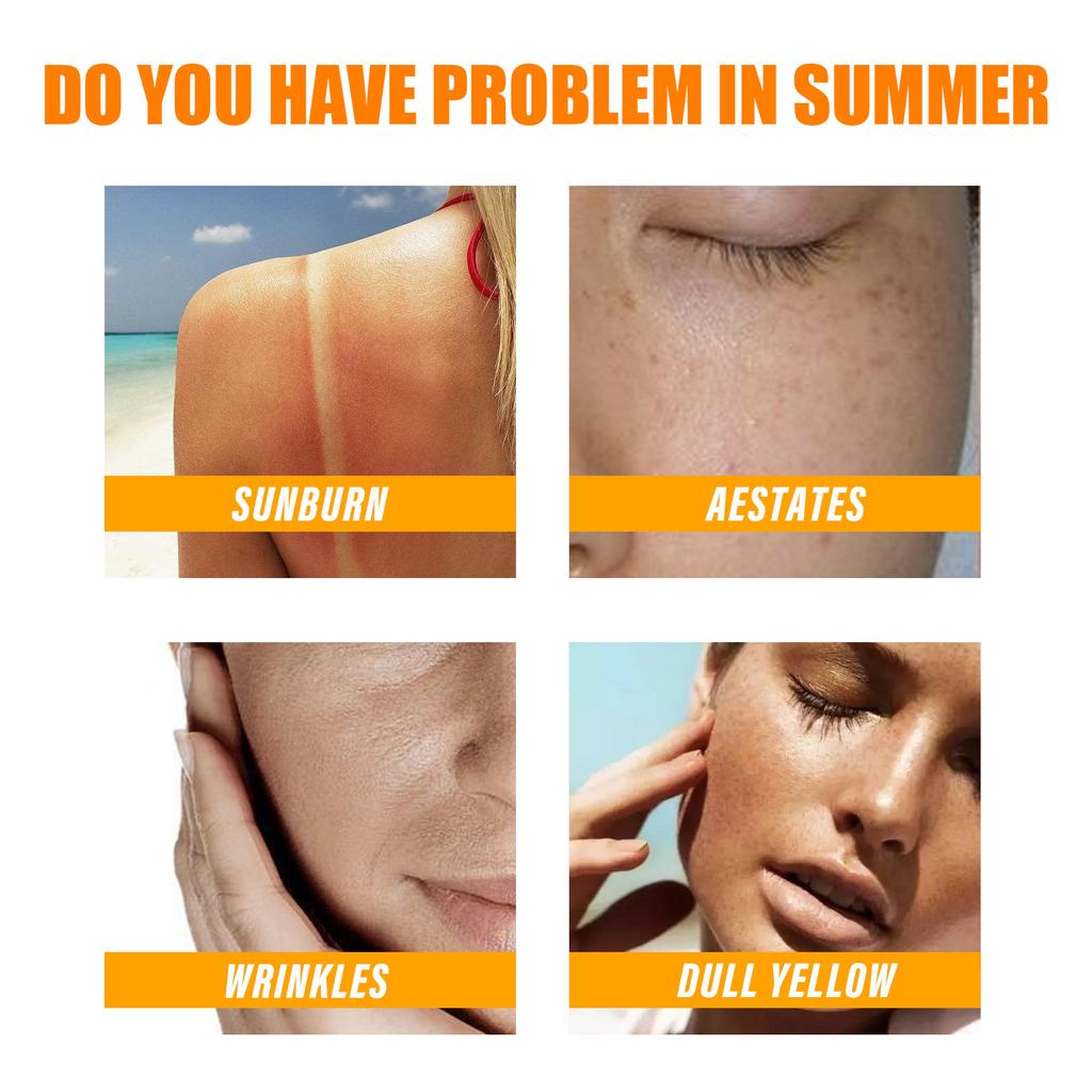 Sunscreen SPF50+ 50ml Face Body Ultra Anti-Imperfection Anti-Shine Invisible Fluid Sunscreen less