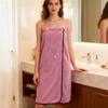 Wrap Towel Robe For Women 53X31 Inch Thickened Soft Bath Skirt Towel Wrap For Women For Ladies Girls Teens Adults Swimming Spa