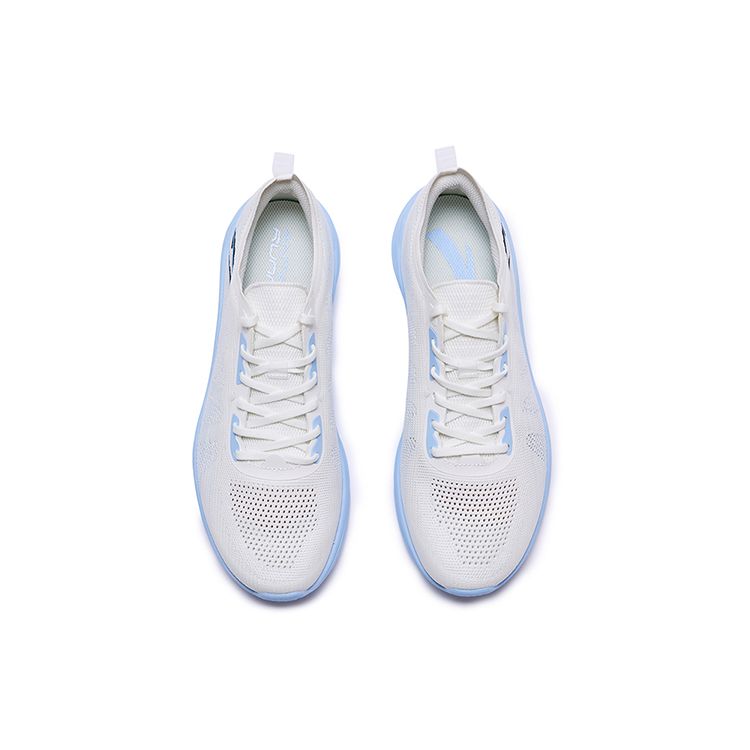 Anta Urban Running Shock Absorption Non-Slip Wear-Resistant Breathable Rebound Low-Top Running Shoes Men Sneakers White Blue 112225540-3