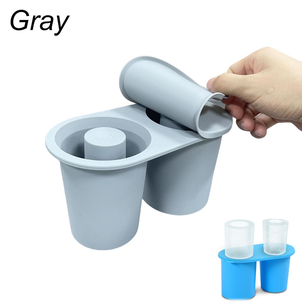 2/3/4/30 Grid Ice Cube Tray Mold for Tumbler Stanley Cup Silicone Cylinder Ice Cube Maker Mold with Lid For 20oz 30oz 40oz