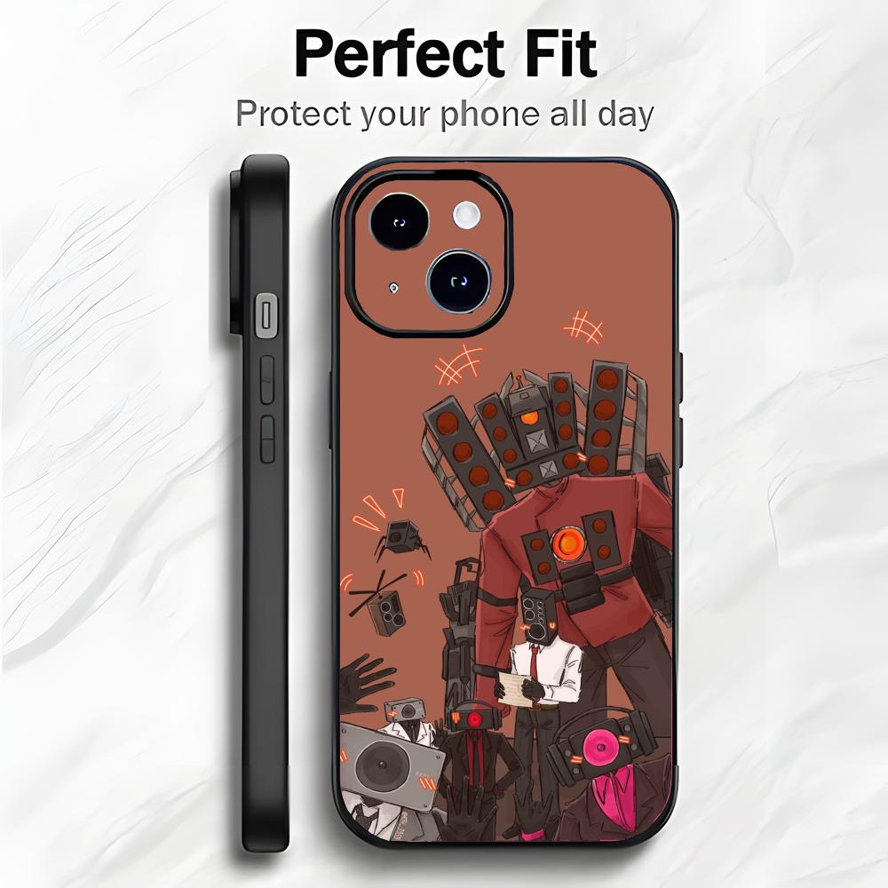 Art S-Skibidi Toilet Internet Meme Phone Case Phone Case Soft Packaging Lightweight For iPhone17 16 15 14 13ProMax