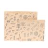 50Pcs Greaseproof Paper Bag, Kraft Paper Bag Food Wrapping Bag Disposable Packaging Baking Paper Plate Mat Kitchen Accessories