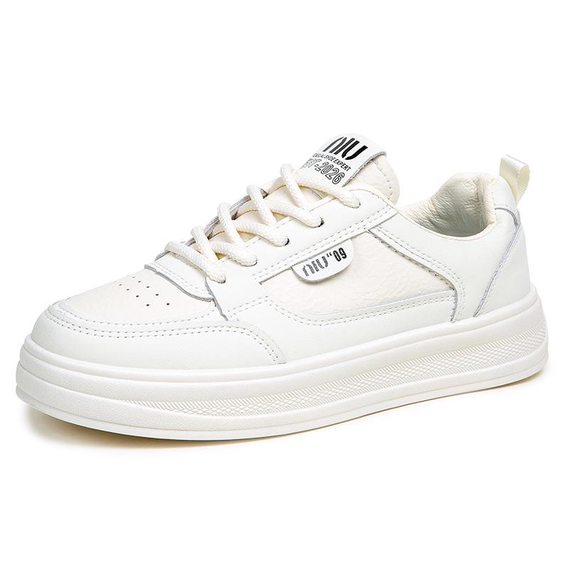 2025 Popular Spring Fashion Women's Casual Shoes Soft Soles Are Not Tired Feet High-end White Shoes Niche Sports Board Shoes