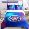 Blackburn Rovers Football Printed 3 Pieces Bedding Set, Comfortable Skin Friendly Bedroom Duvet Cover Set