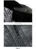 2025 Winter Men's Shiny Leather Hooded Down Jacket - Casual, Warm, Pure Color Outerwear