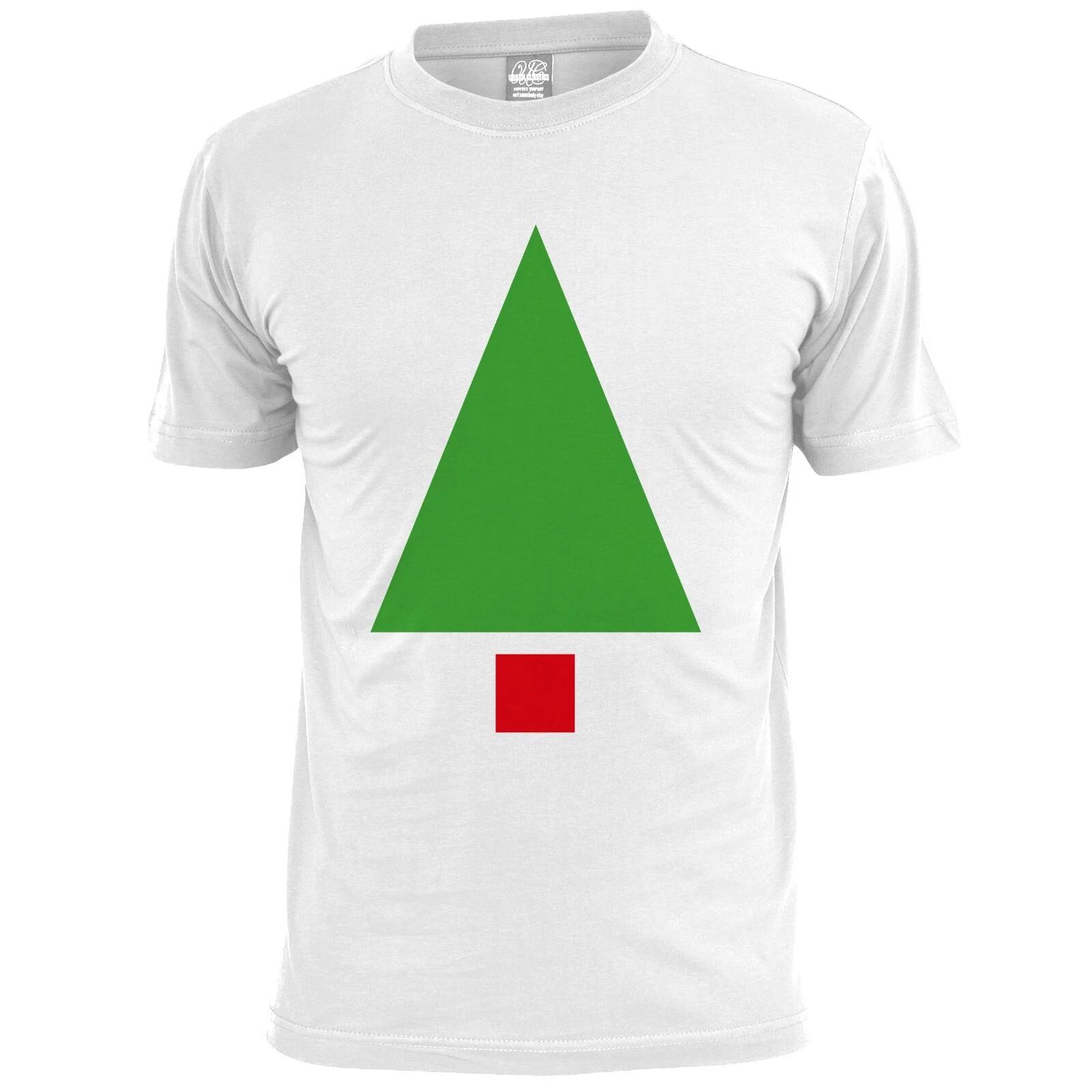 Mens Christmas Tree Graphic T shirt Xmas Santa Noel S