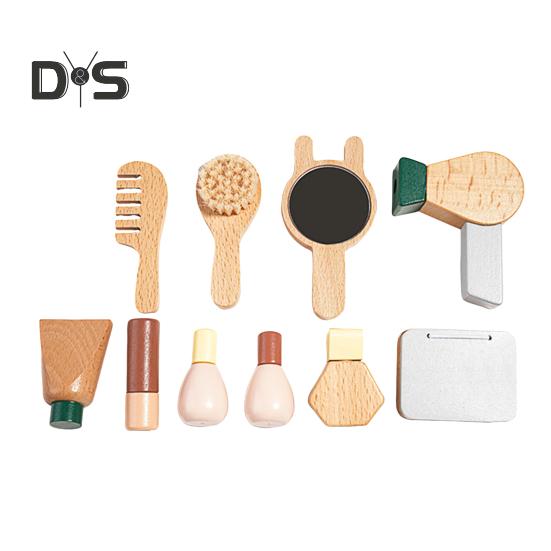 

Деревянный игровой набор «Послеобеденный чай» для девочек в возрасте 3, 4, 5, 6 лет, набор для приготовления пищи, реалистичное обучение жизненным навыкам, интерактивный игровой домик B