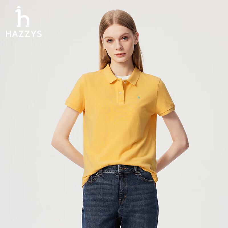 HAZZYS Women's Summer Solid Casual Polo Shirt