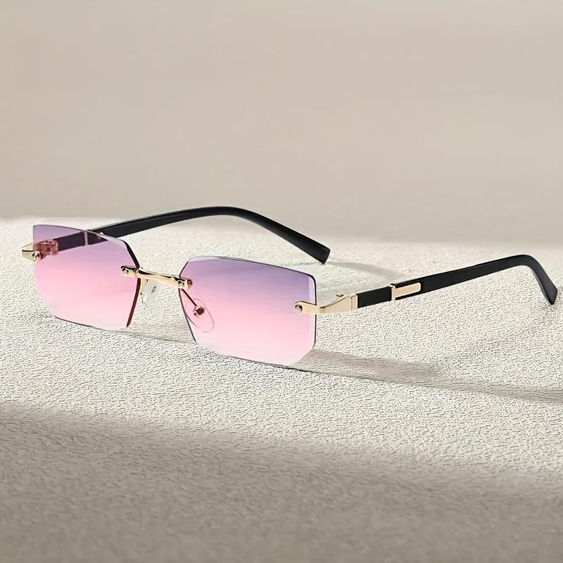Stylish Candy-Colored Fashion Glasses Metal Frame PC Lenses Versatile for Business Leisure Ideal Birthday Gift for All