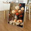 Dark Vintage Still Life Poster Prints For Living Room Home Decor Victorian Retro Flowers Fruits Picture Canvas Painting Wall Art
