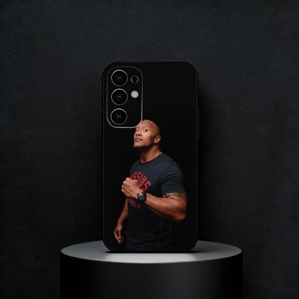 The Rock Dwayne J-Johnson Phone Case For Samsung S25,24,23,22,30,21,10,9,Ultra,Plus,FE 5G Black Soft Case