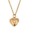 MamacitaSlay New Design Twelve Birthstone Heart Can Paste Photo Frame Pendant Women's stainless steel necklace  jewelry Gifts