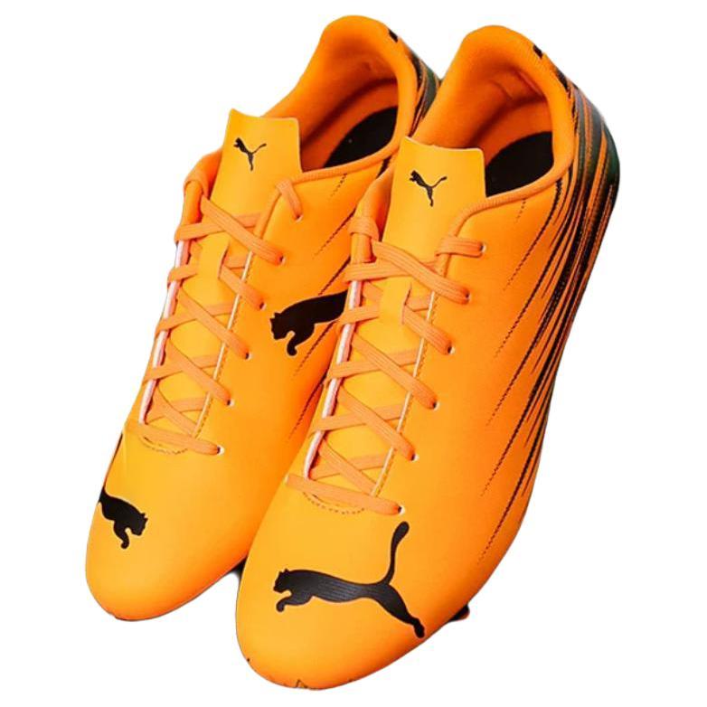 Puma Attacanto 2 Fashion Comfortable Durable Breathable Soccer Shoes Unisex Soccer Shoes Orange Black 109010-04