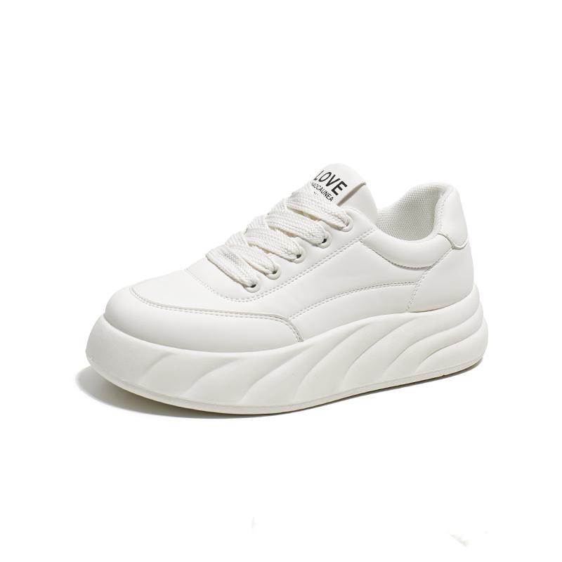 Woman Vulcanize Shoes Spring Casual Sports Thick Soled Trainers Women Fashion Lace-up Running Sneakers Footwear Athletic Shoe