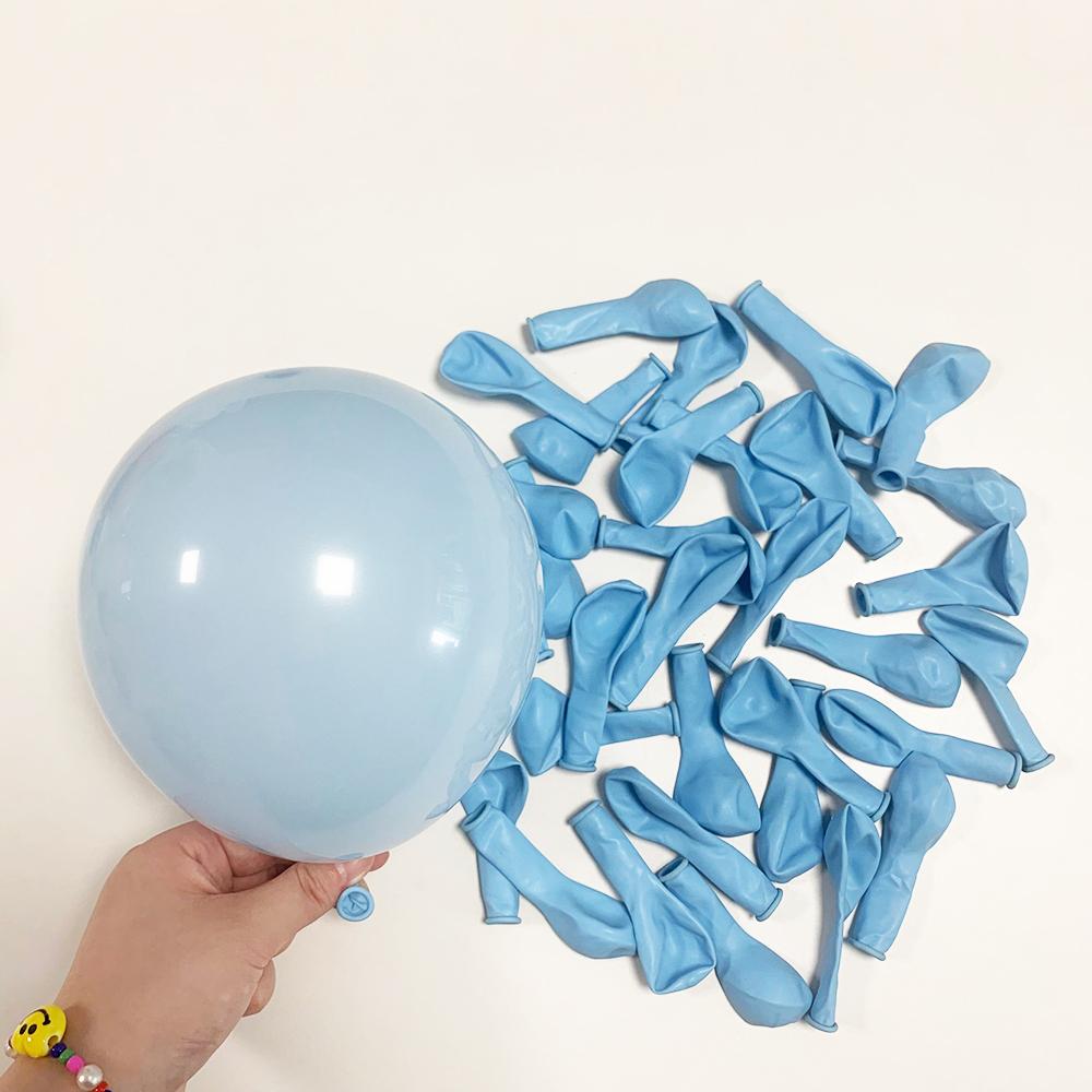 Pastel Blue Balloon Garland Arch Kit White Blue Confetti Balloons Baby Shower Gender Reveal Birthday Party Wedding Decorations