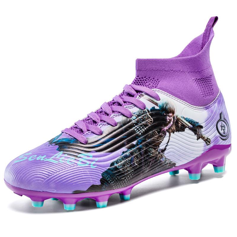 

Шиповки высокие кроссовки для футбола на искусственном газоне студенческий размер длинные спортивные сломанные новые мужские и женские тренировочные 46