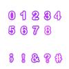 40Pcs/Set Alphabet Cake Molds Figure Plastic Letter Fondant Mold Cookie Decor