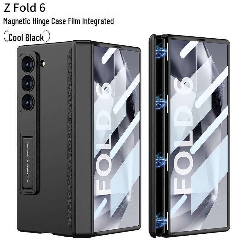 Samsung ZFold6 Magnetisches Scharnier Case: Vollständige Abdeckung, Integrierte Folie & Hartschalen-Halterung