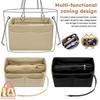 Lightweight Storage Pouch Felt Multi-Pocket Handbag Toiletry Container Mobile Phone Bag