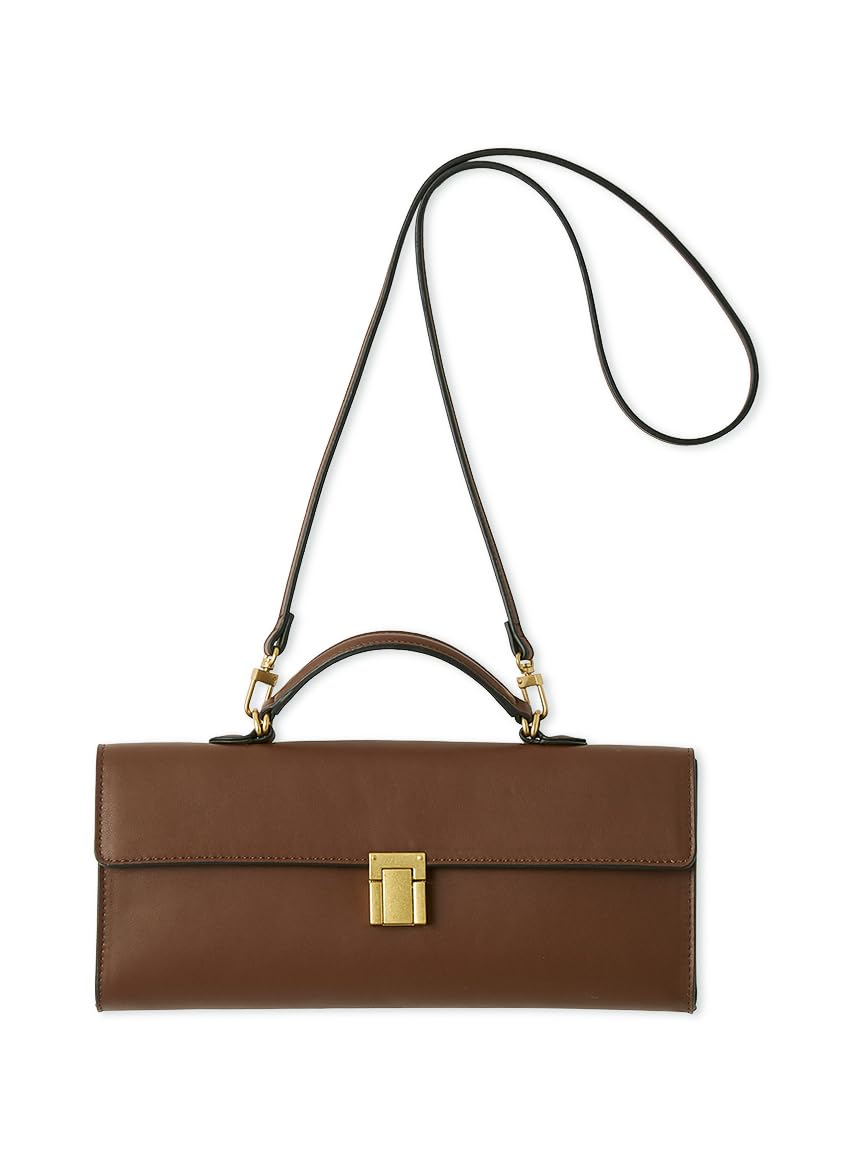 Wide Clutch Shoulder Bag 09WGB262504 BRW F [Mila Owen] & Women s